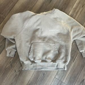 Essentials Men's Beige Crewneck Sweater